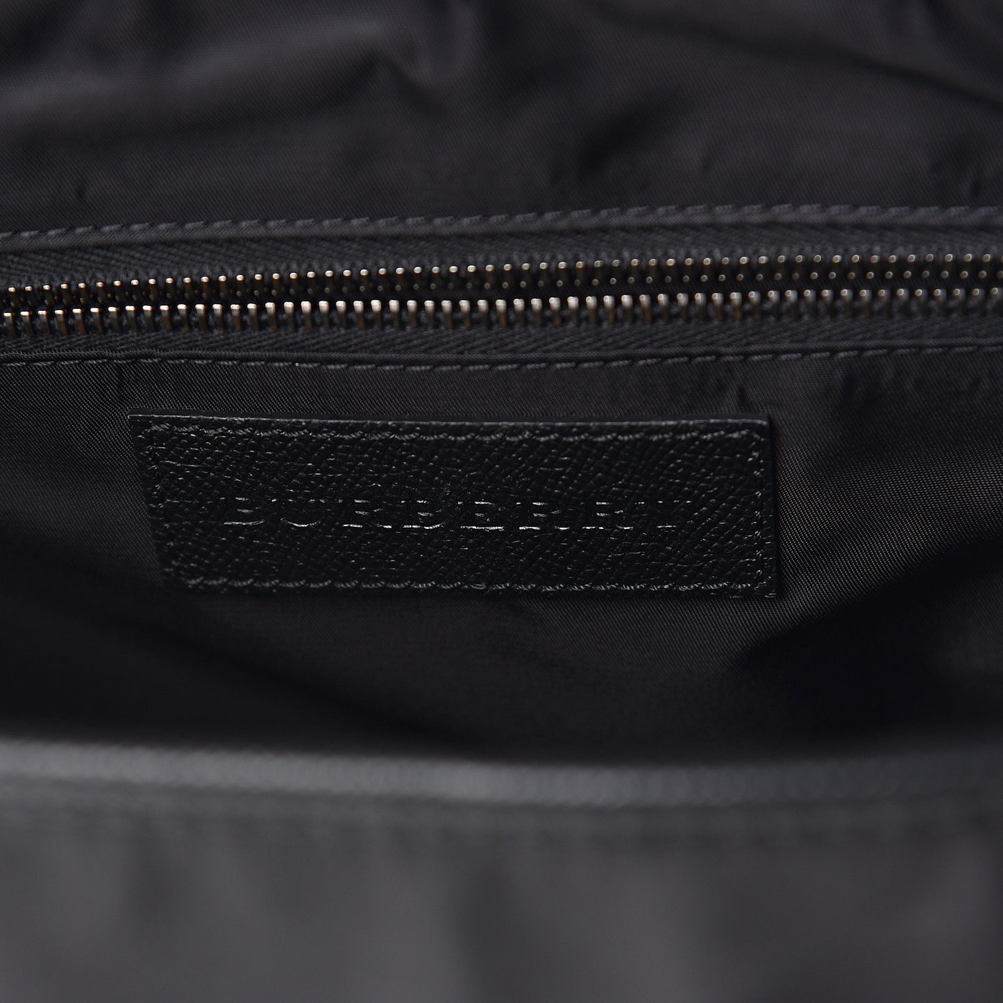 Calfskin Nylon Check Briefcase Black