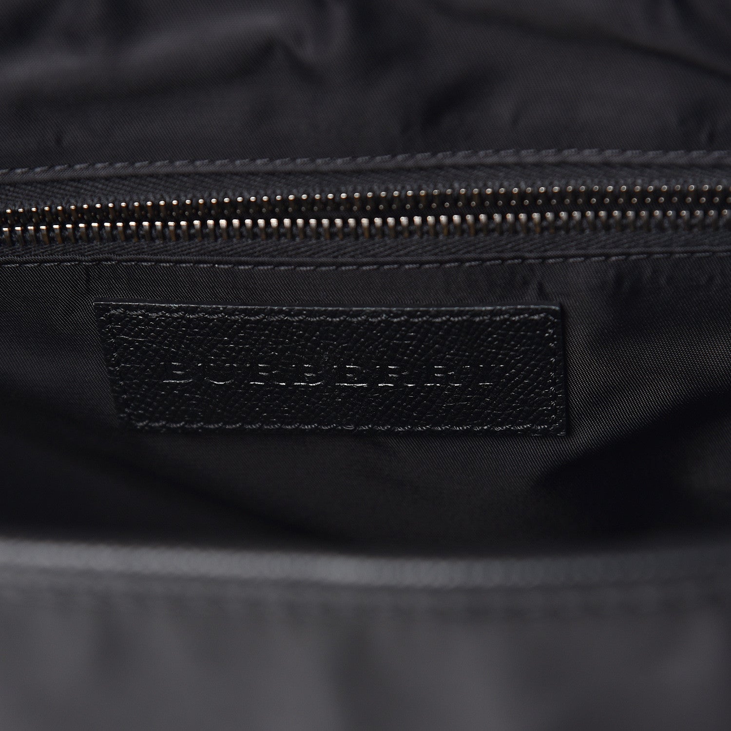 Burberry Calfskin Nylon Check Briefcase Black 5 of 8