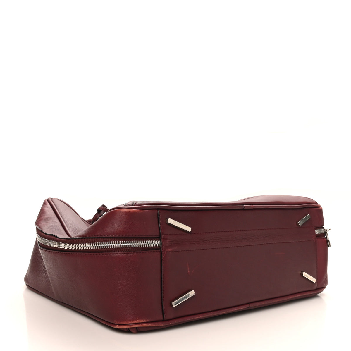 Calfskin Travel Bag Burgundy