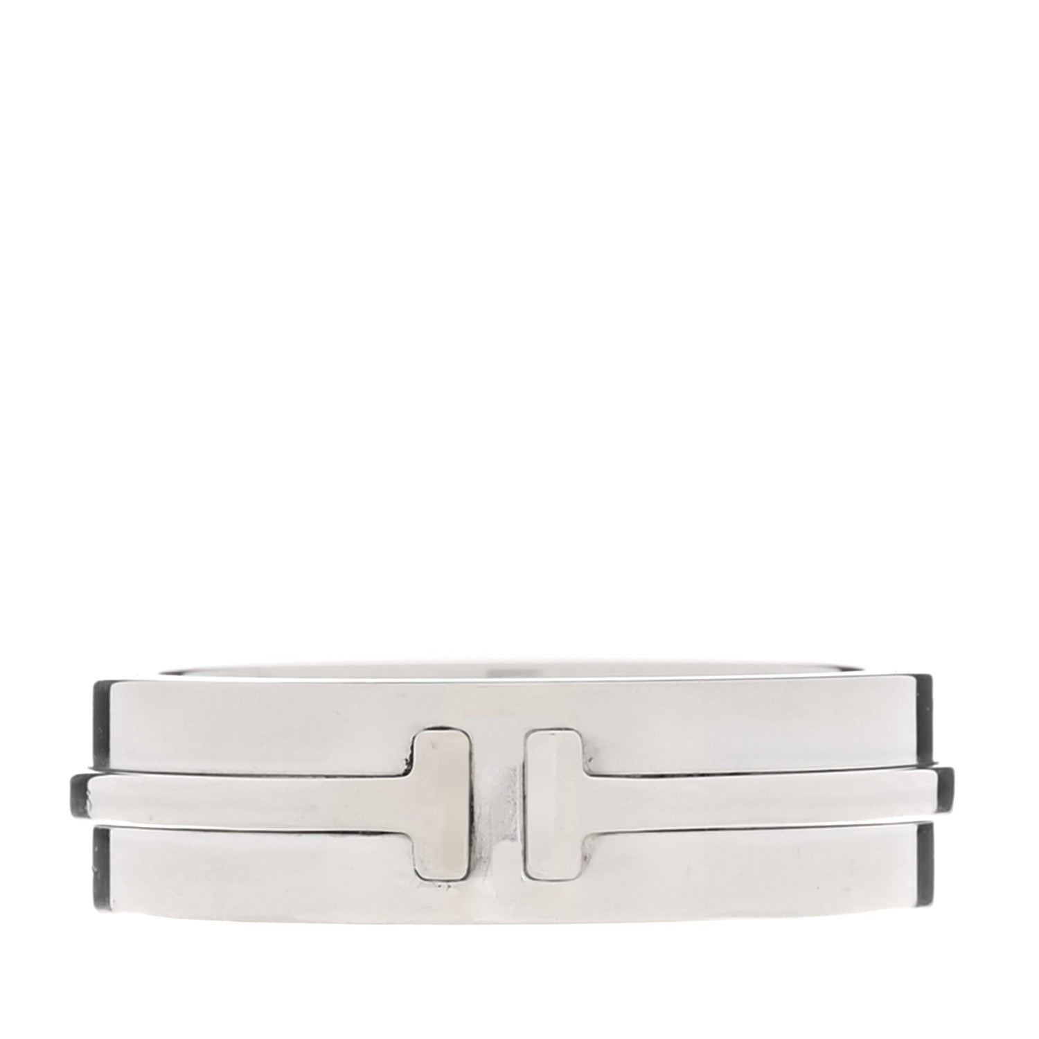 Tiffany Sterling Silver T Two Ring 54 7 1 of 5
