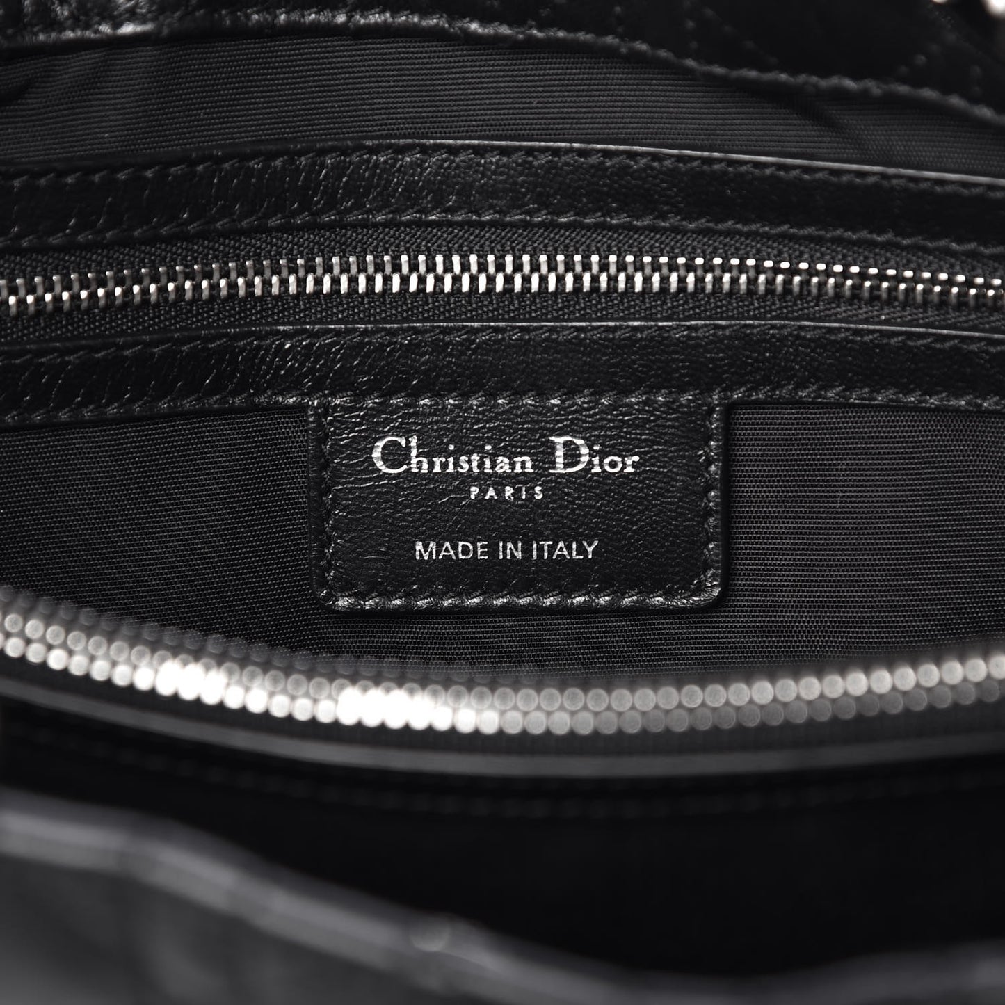 Lambskin Cannage Small Dior Soft Shopping Tote Black