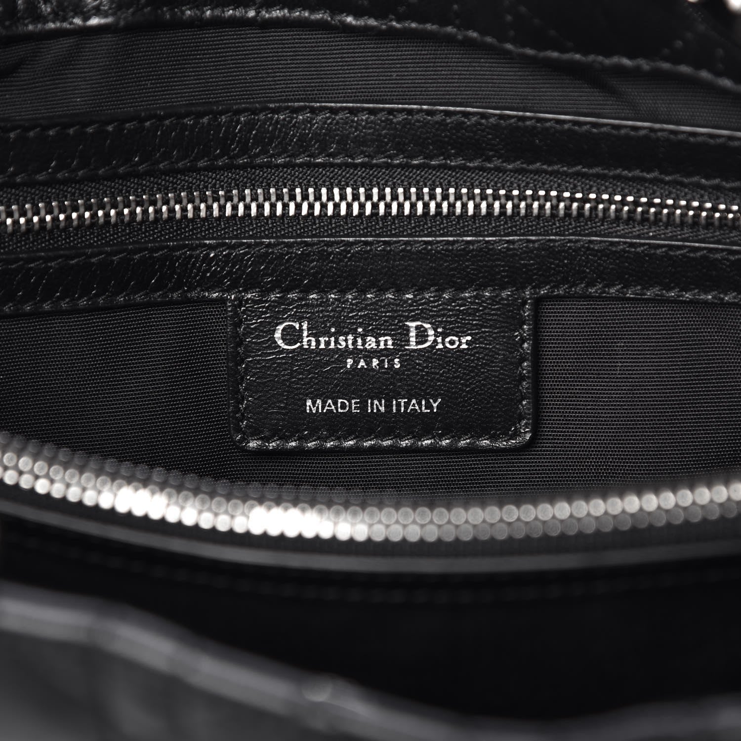 Christian Dior Lambskin Cannage Small Dior Soft Shopping Tote Black 6 of 8