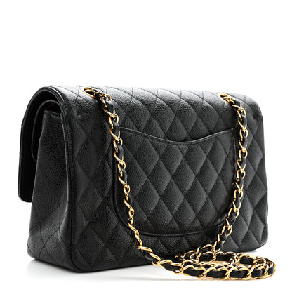 Chanel Caviar Quilted Medium Double Flap Black 3 of 12