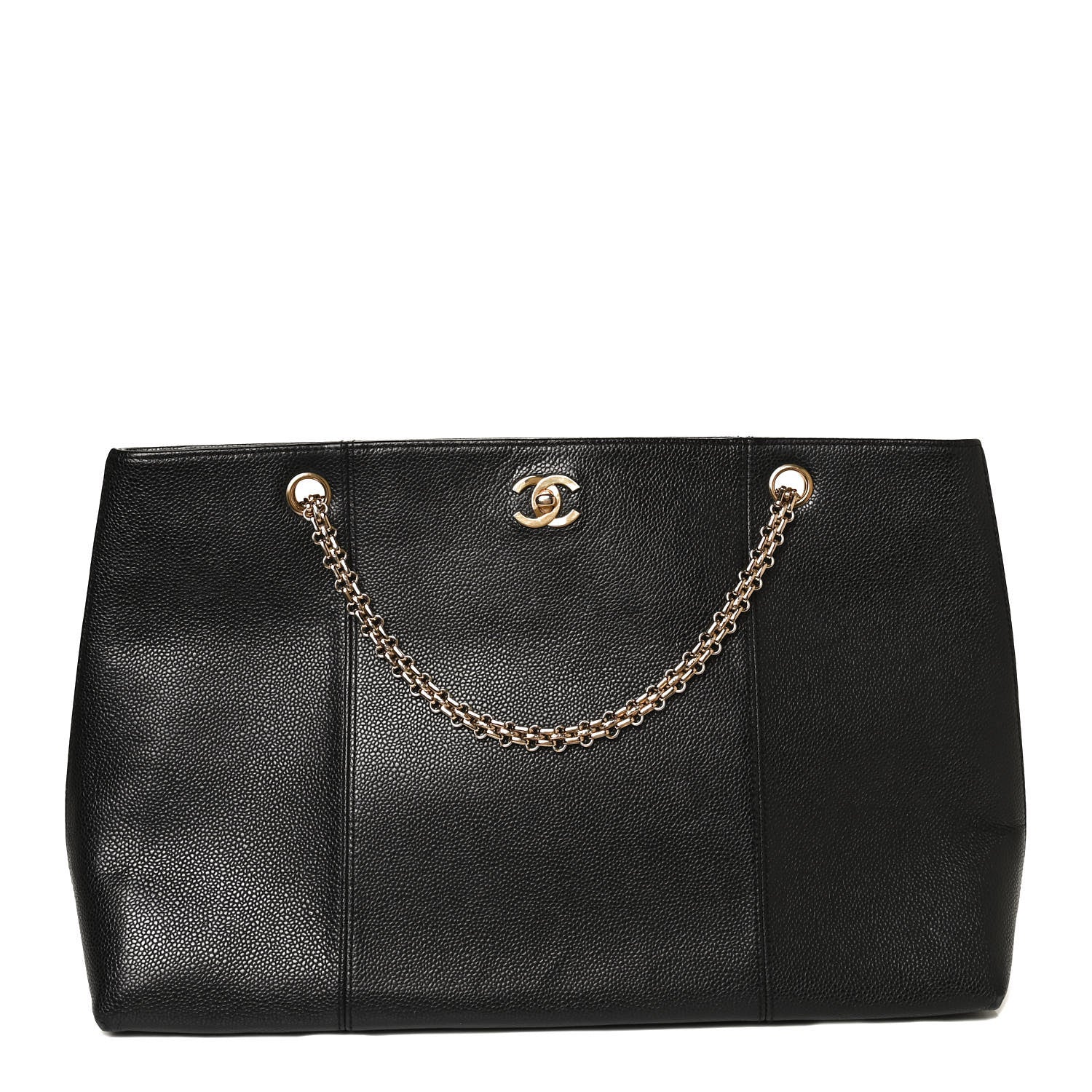 Chanel Caviar CC Shopping Tote Black 1 of 11