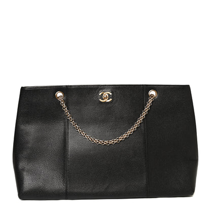 Chanel Caviar CC Shopping Tote Black 1 of 11