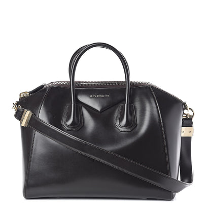 Givenchy Shiny Lord Calfskin Medium Antigona Dark Brown 1 of 11