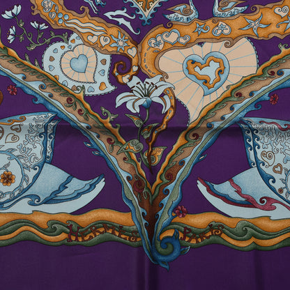 Hermes Silk De Tout Coeur Scarf 90 3 of 7