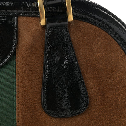 Gucci Suede Ophidia Large Re(Belle) Top Handle Bag Nocciola Black 11 of 13