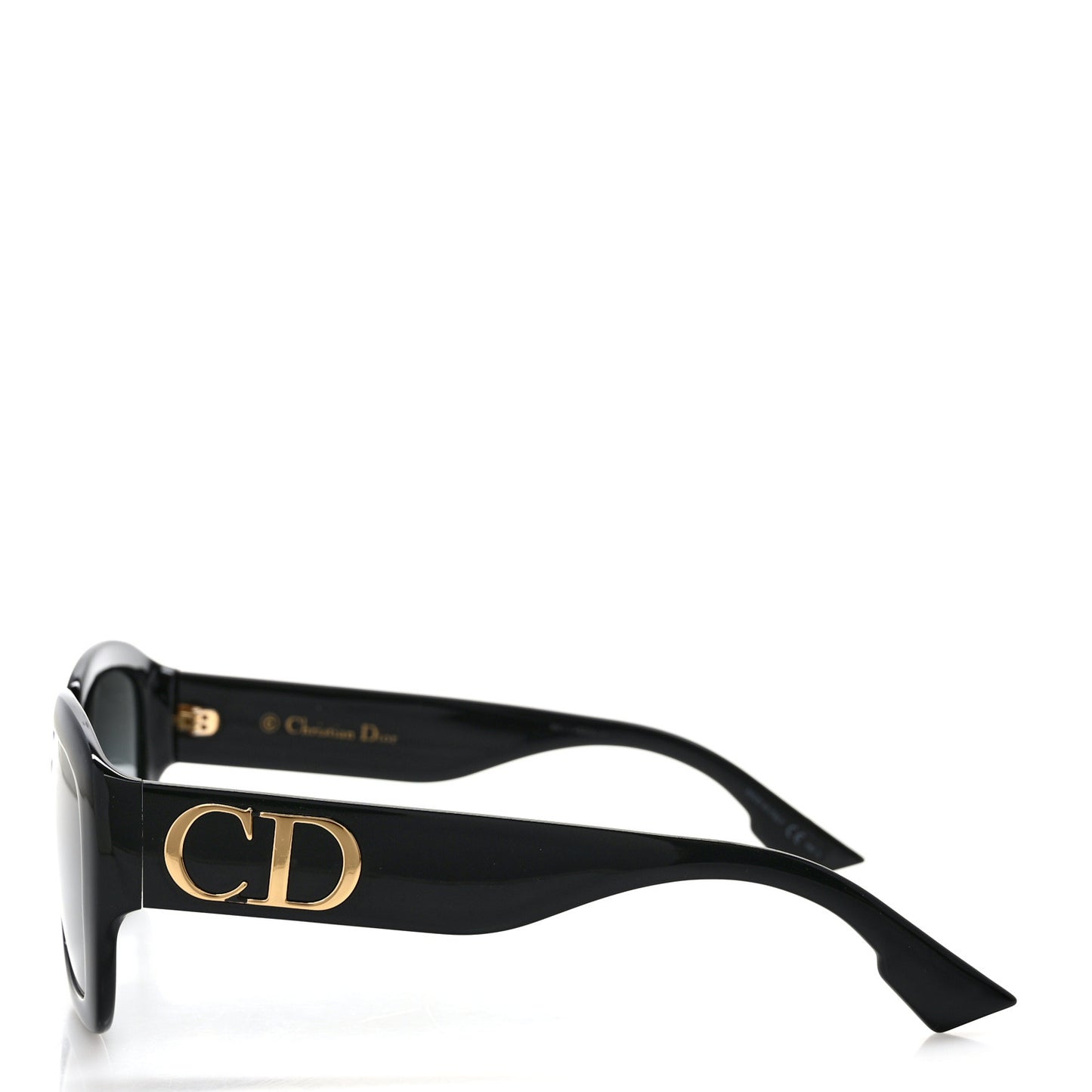 Acetate DDior Square Sunglasses Black