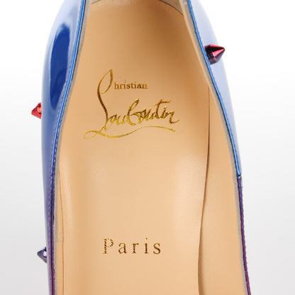 Christian Louboutin Patent Scarabe Degraspike 120 Pumps 36 Rose Digitale 5 of 8