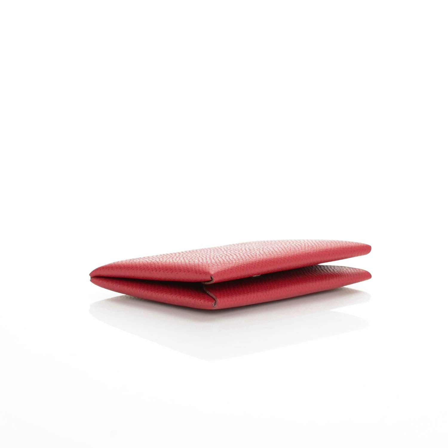 Hermes Epsom Calvi Card Case Rouge Garance 4 of 8