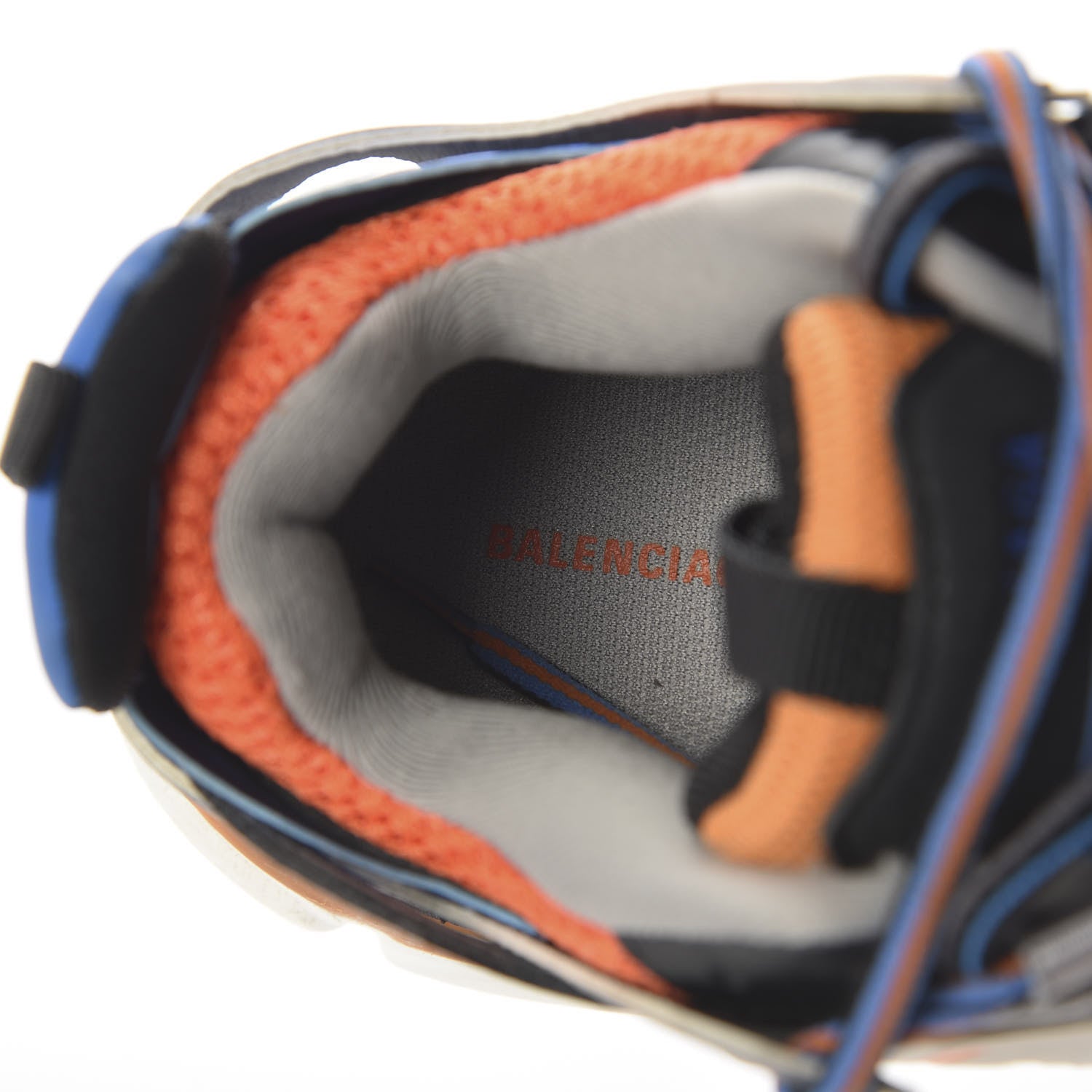 Balenciaga Mesh Nylon Womens Track Sneakers 36 Gris Orange White 7 of 8