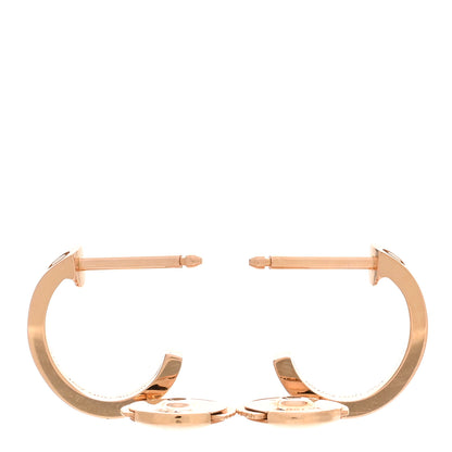 Cartier 18K Pink Gold Small LOVE Hoop Earrings 3 of 5