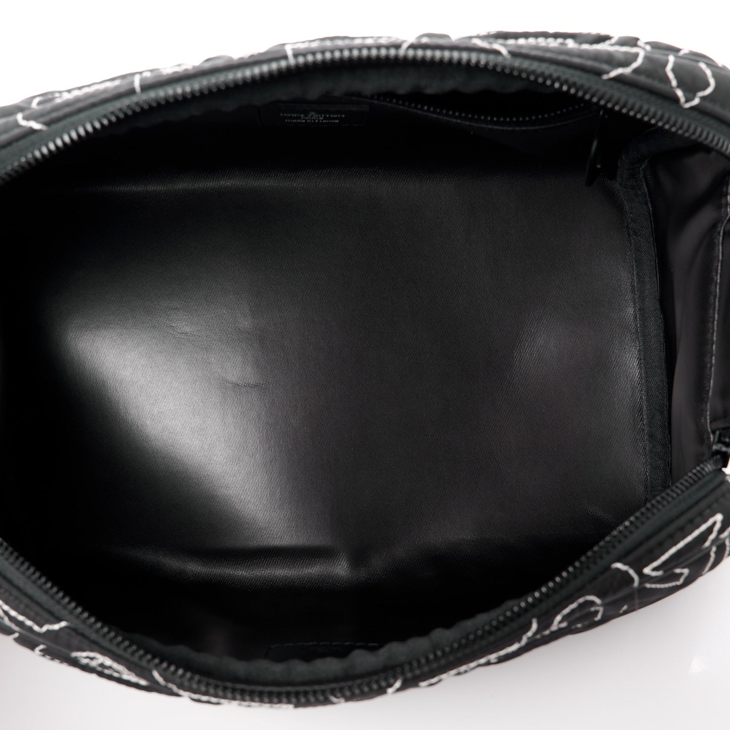 Nylon Dopp Kit Snow Pouch Black