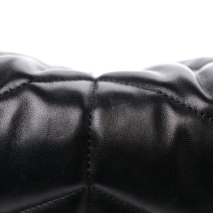 Saint Laurent Lambskin Quilted Small Loulou Puffer Monogram Chain Satchel Black 12 of 12