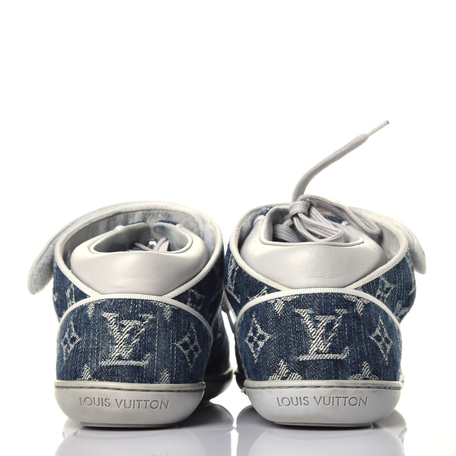 Louis Vuitton Monogram Denim Acapulco Sneakers 37 Blue 5 of 9