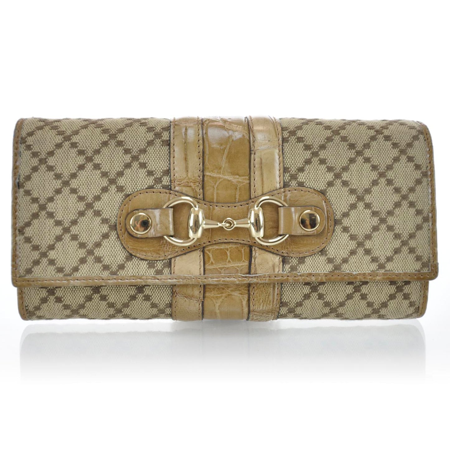 Diamante Crocodile Cathrine Continental Wallet