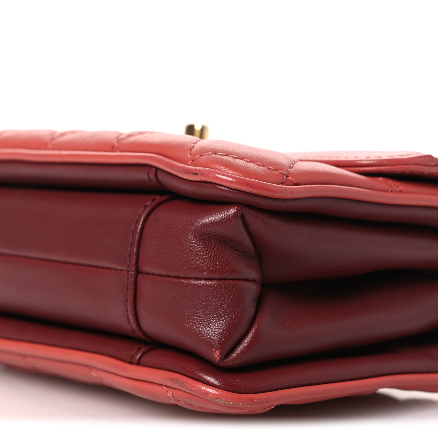 Lambskin Quilted Bi-Color Small Coco Vintage Flap Pink