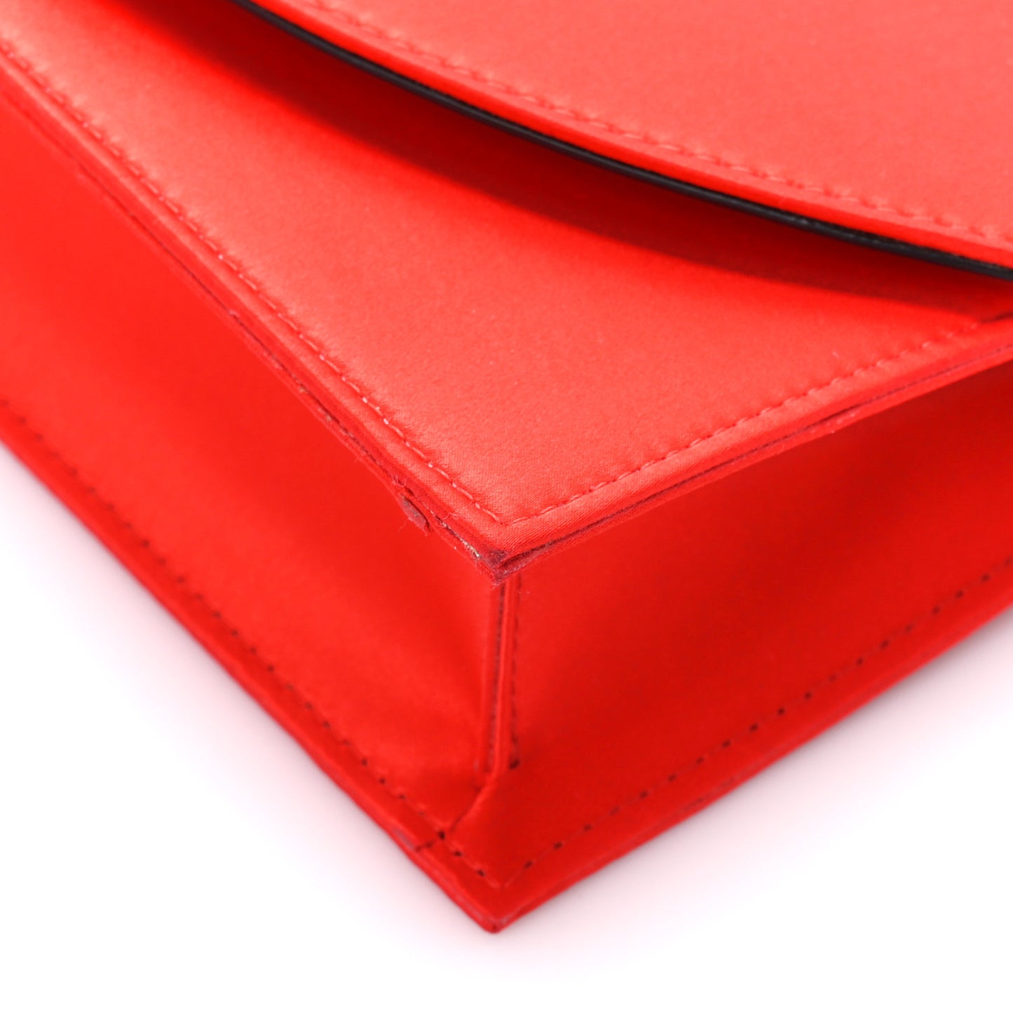 Satin Loubi54 Crossbody Clutch Red