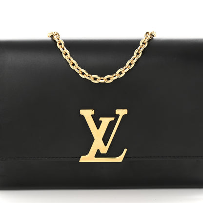 Louis Vuitton Calfskin Chain Louise GM NM Black 7 of 12