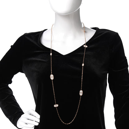 Hermes 18K Rose Gold Diamond Verso Farandole Necklace 2 of 6