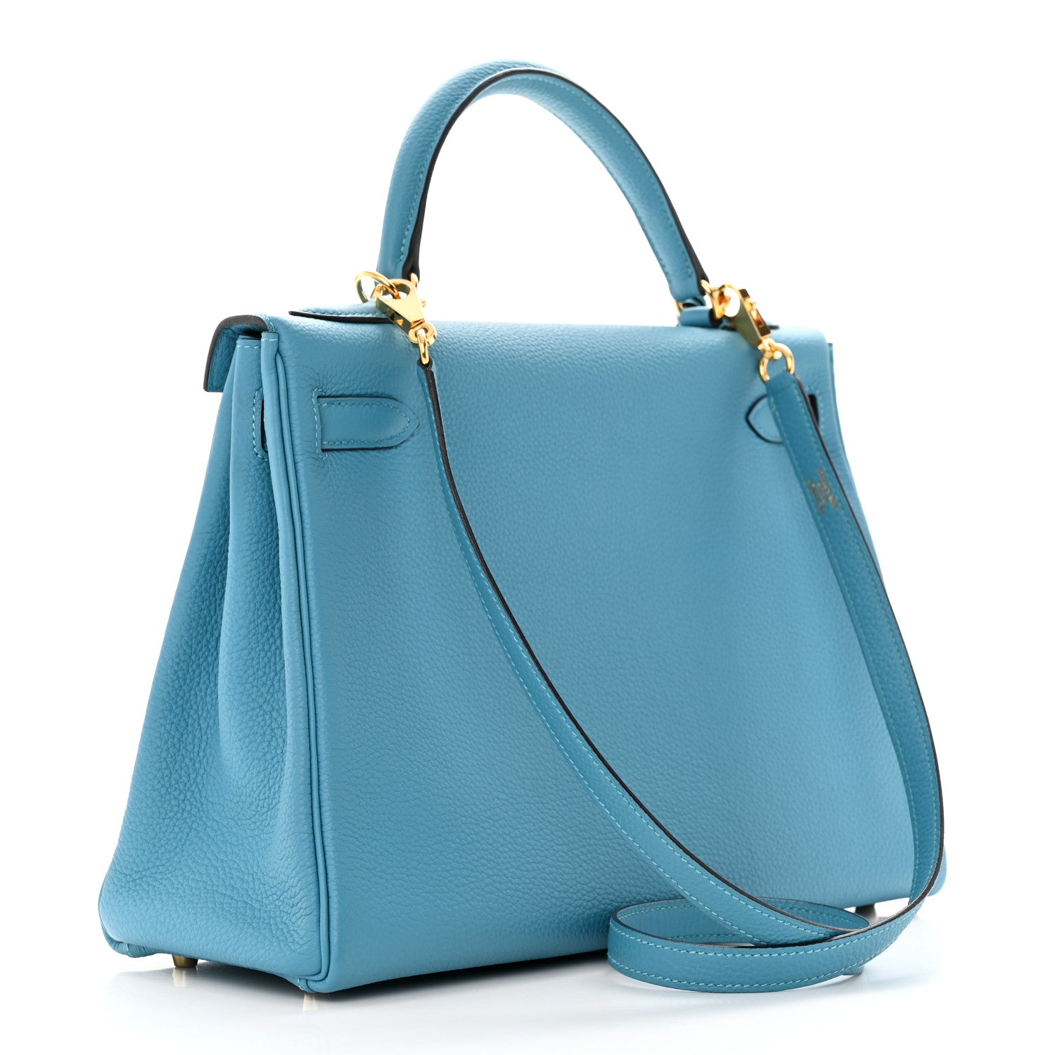 Hermes Togo Kelly Retourne 32 Turquoise 3 of 16
