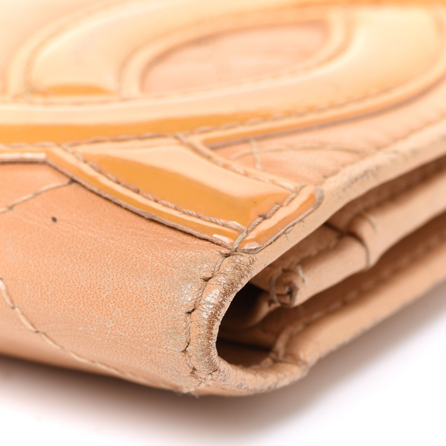 Chanel Calfskin Quilted Cambon Flap Wallet Beige 11 of 14