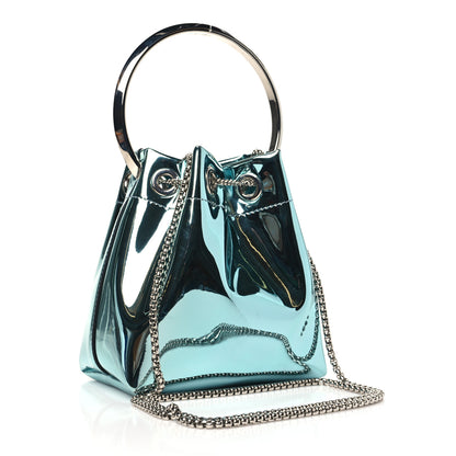 Jimmy Choo Metallic Patent Bon Bon Bag  Malibu 3 of 8