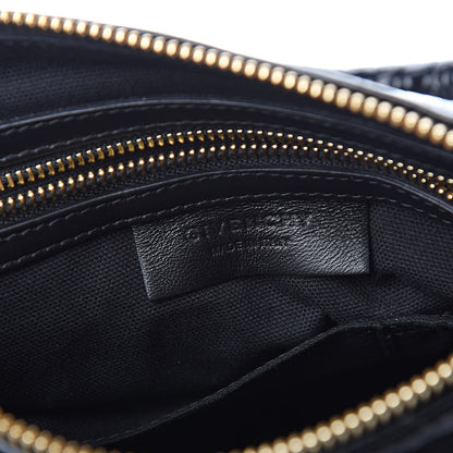 Givenchy Calfskin Crocodile Embossed Small Pandora Black 6 of 10