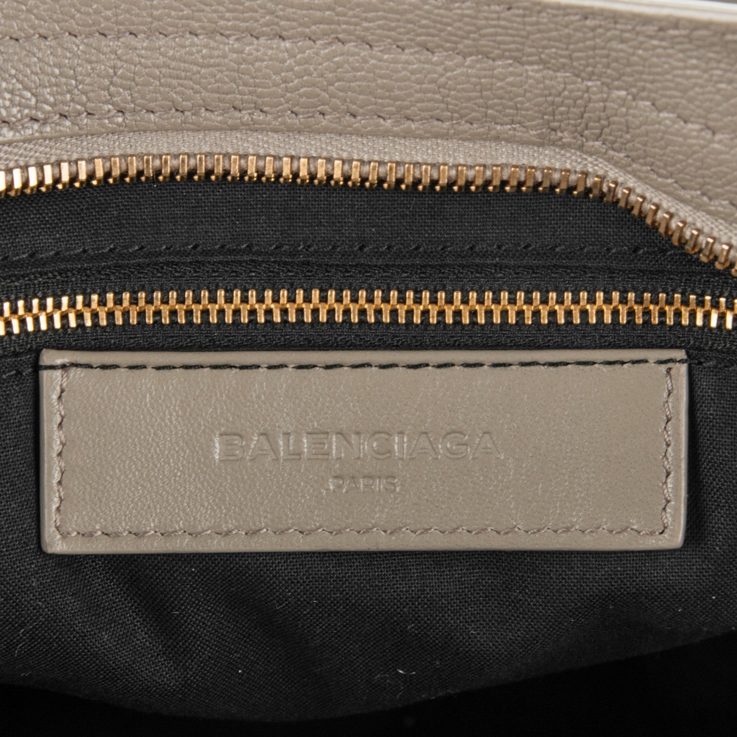 Balenciaga Chevre Gold Metallic Edge Hardware City Gris Taupe 6 of 7