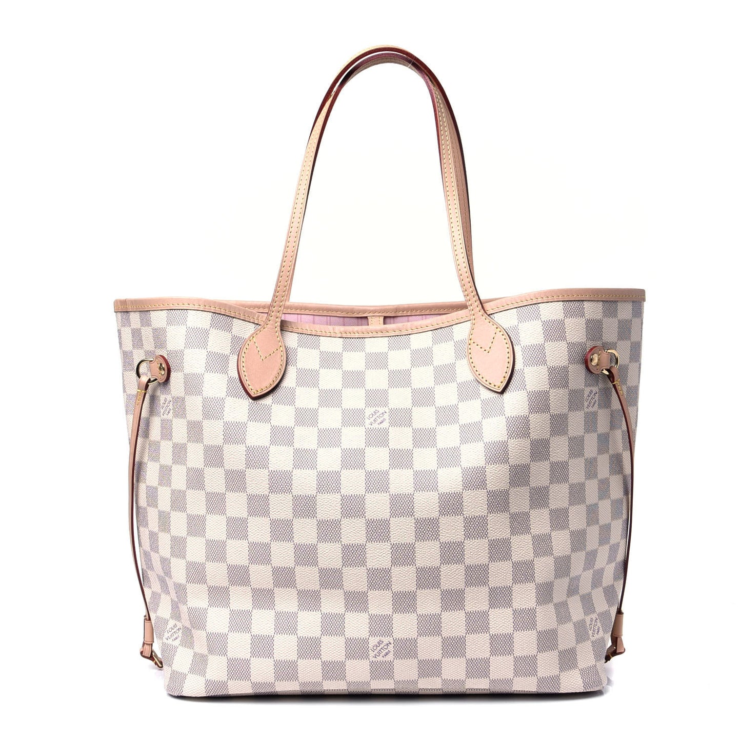 Damier Azur Neo Neverfull MM Rose Ballerine