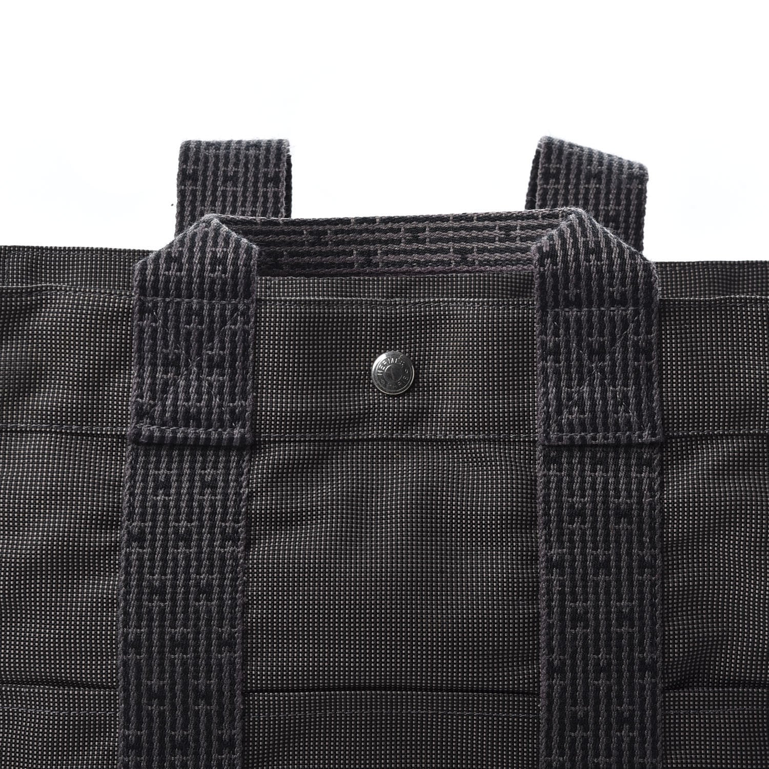 Hermes Canvas Herline Backpack Grey 9 of 9
