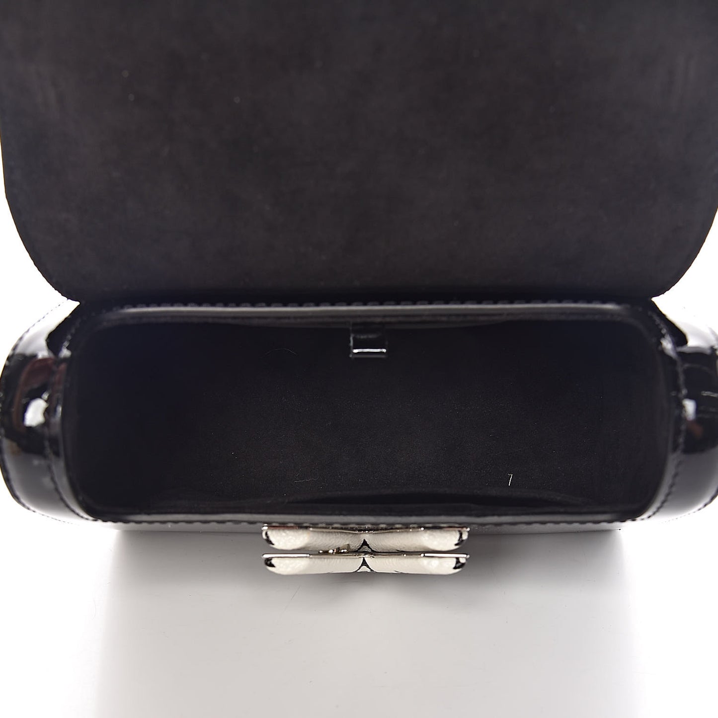 Patent Monogram Twist Shoulder Bag PM Black