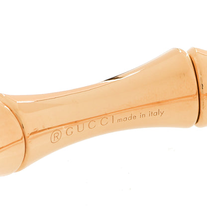 Gucci 18K Yellow Gold Medium Bamboo Spring Bracelet 17 5 of 6