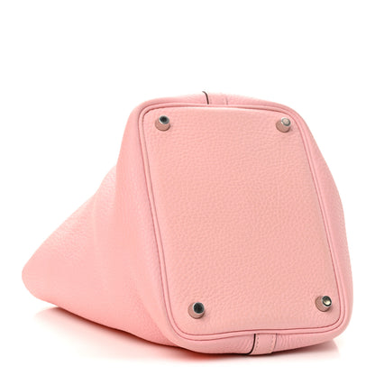 Hermes Taurillon Clemence Picotin Lock 18 PM Rose Sakura 4 of 14
