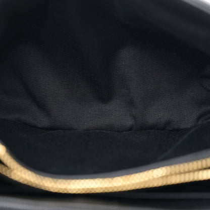Saint Laurent Grain de Poudre Calfskin Y Quilted Monogram Small Loulou Chain Satchel Black 5 of 11