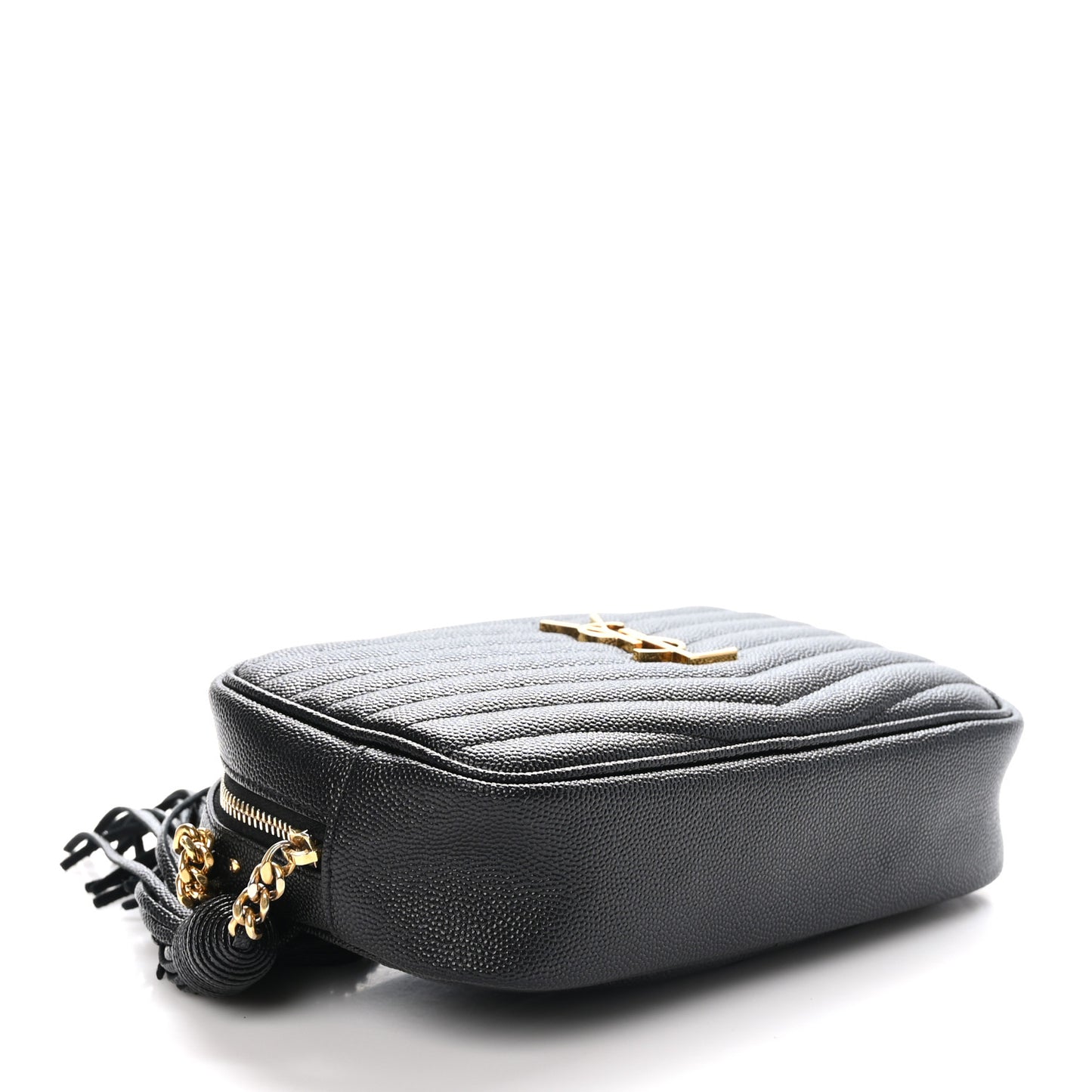 Grain De Poudre Matelasse Monogram Mini Lou Camera Bag Black