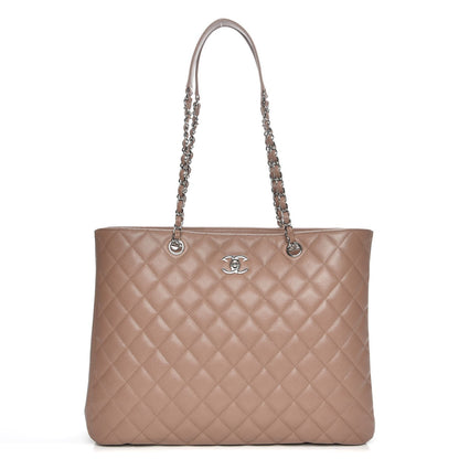 Chanel Caviar Quilted Large Shopping Tote Dark Beige 1 of 8