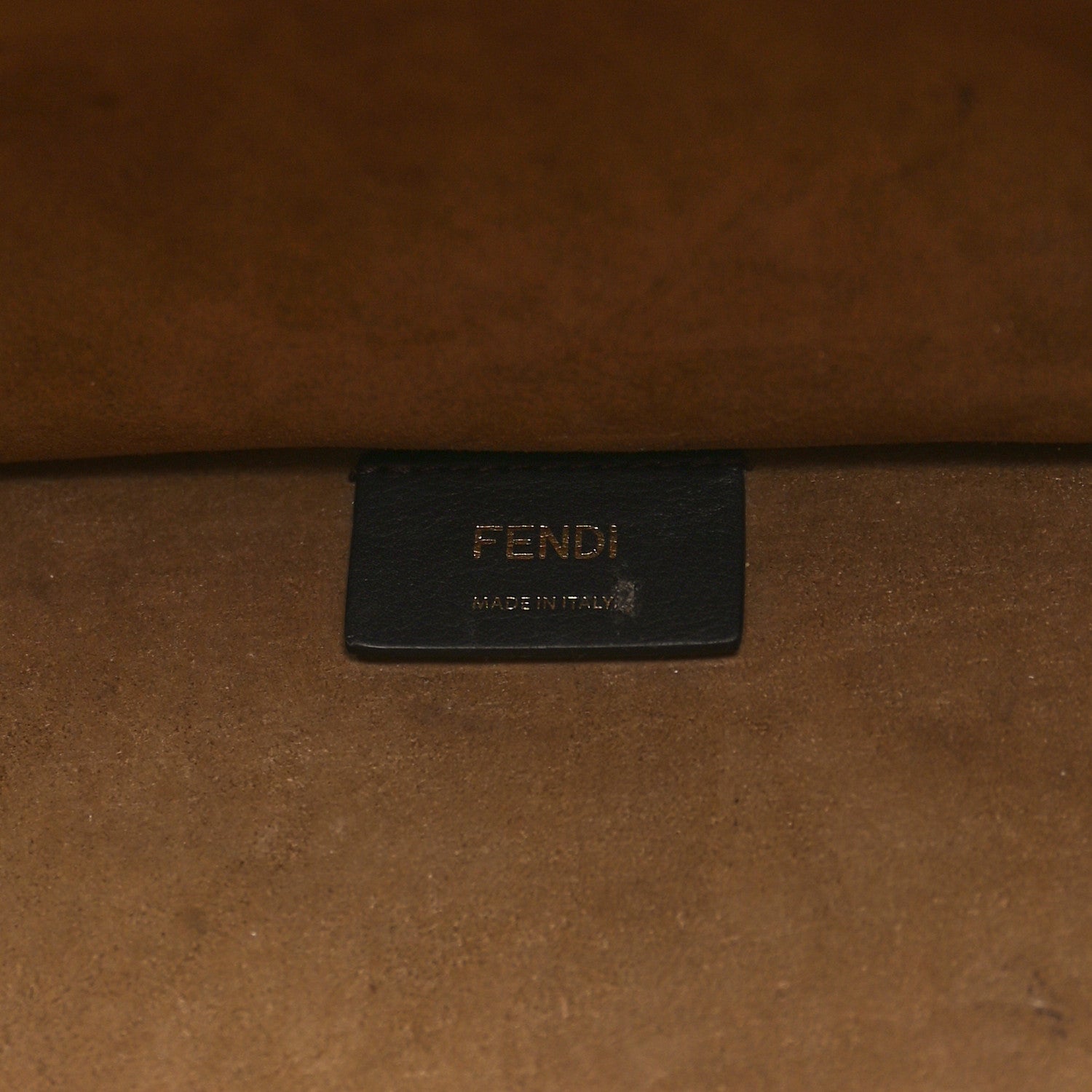 Fendi Fabric Jacquard FF 1974 Logo Large Sunshine Shopper Tote Tobacco Moro Sand 7 of 14