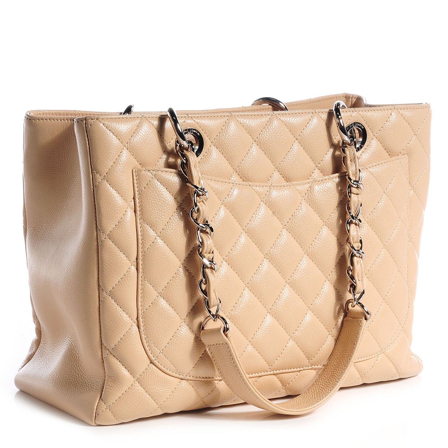 Caviar Grand Shopping Tote GST Beige Clair