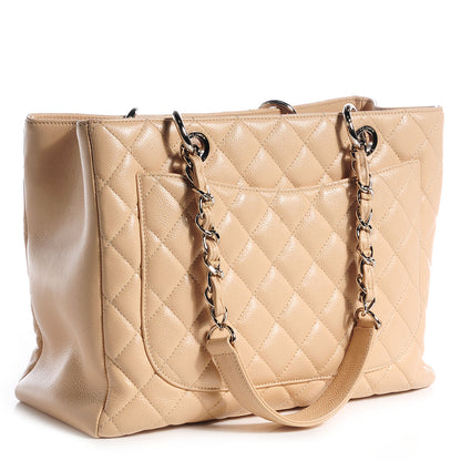 Chanel Caviar Grand Shopping Tote GST Beige Clair 3 of 7