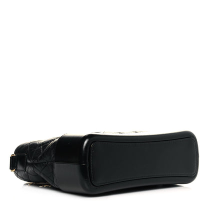 Chanel Aged Calfskin Quilted Medium Gabrielle Hobo Black 4 of 14