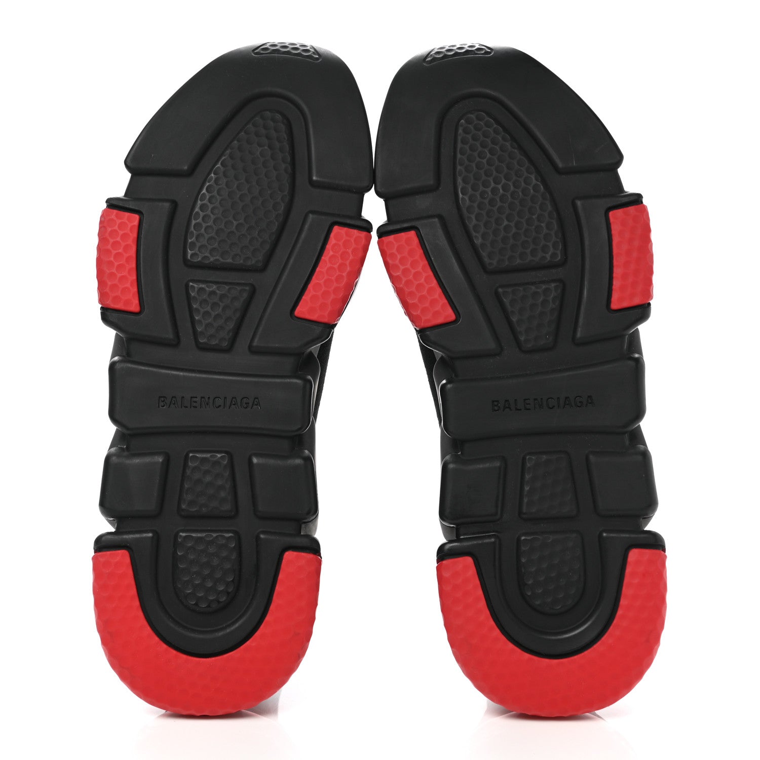 Balenciaga Neoprene Knit Mens Speed Clear Sole Sneakers 43 Black Red 5 of 8