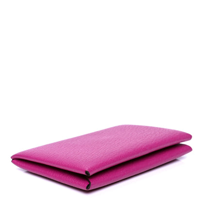 Hermes Chevre Mysore Calvi Card Case Rose Pourpre 4 of 4