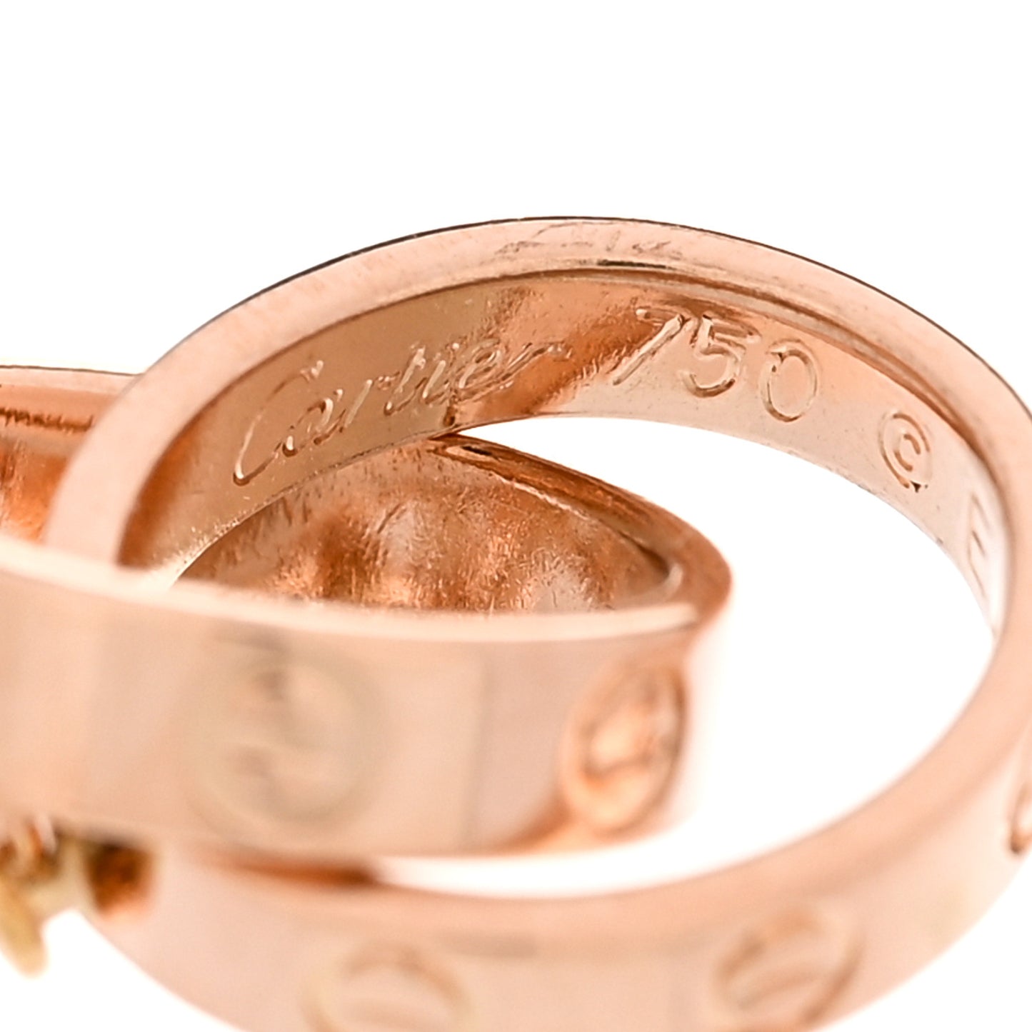 18K Pink Gold Interlocking LOVE Bracelet