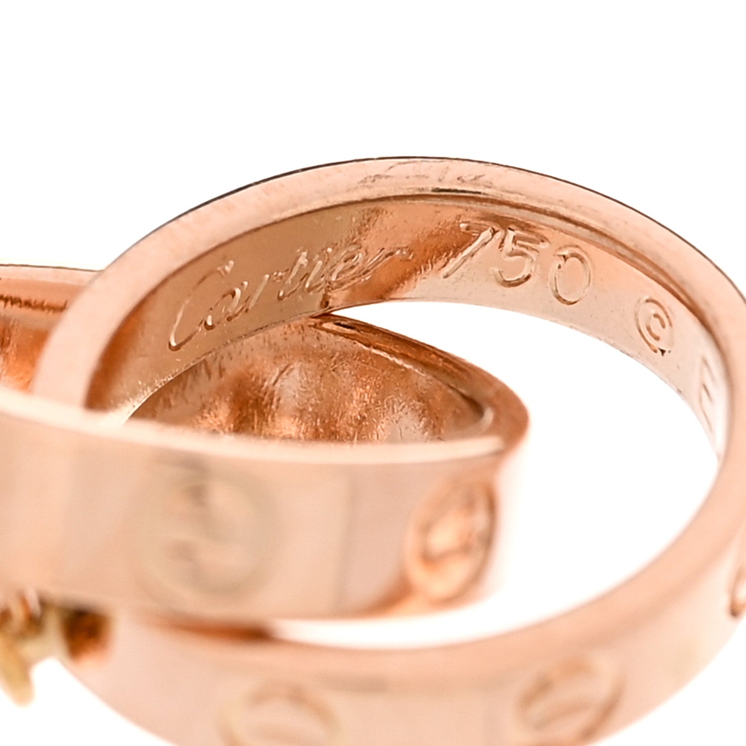 Cartier 18K Pink Gold Interlocking LOVE Bracelet 3 of 4