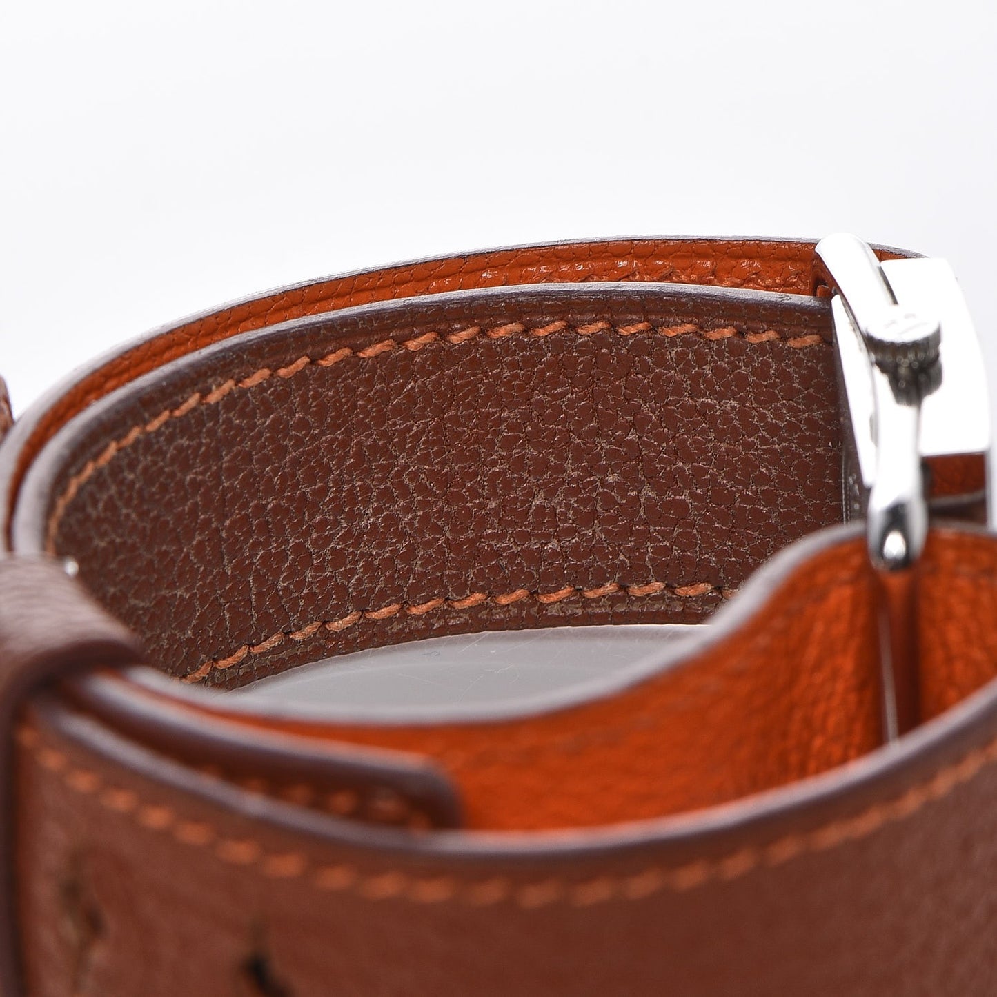 Stainless Steel Chevre Mysore 25mm Belt Quartz Watch Noisette