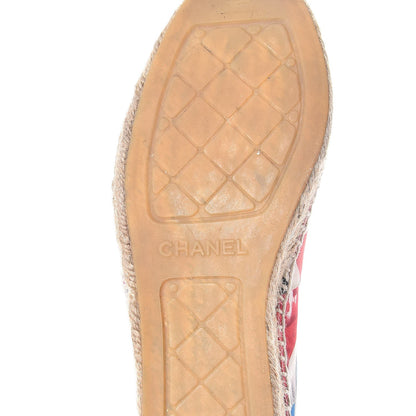 Chanel Crepe Patent CC Espadrilles 37 Multicolor Black 8 of 18