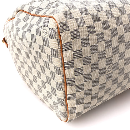 Louis Vuitton Damier Azur Keepall 50 9 of 15