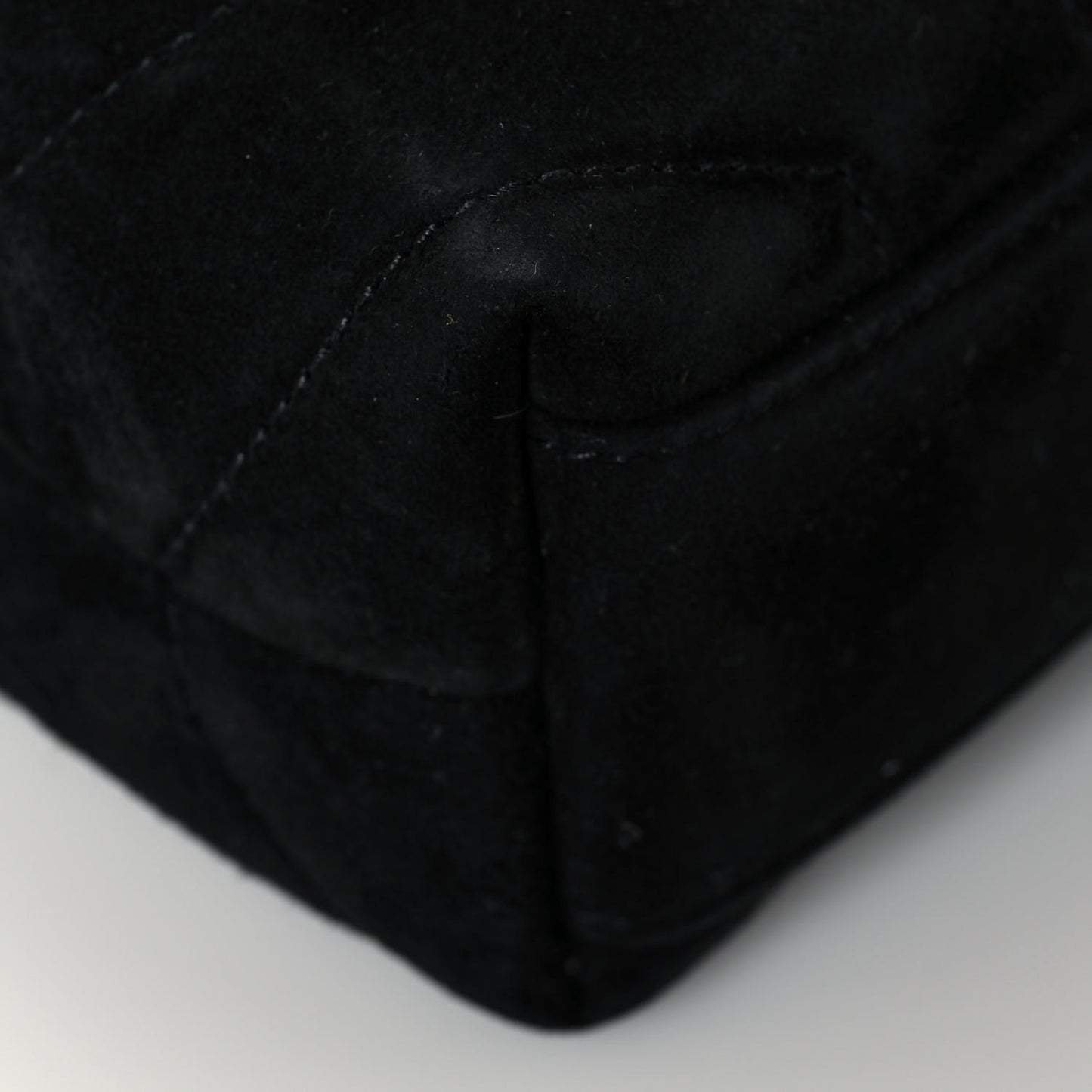 Suede Y Quilted Monogram Toy Loulou Crossbody Bag Black